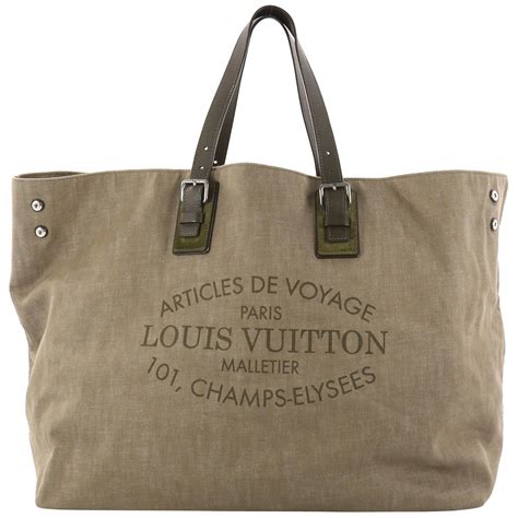 LOUIS VUITTON Denim Articles de Voyage Cabas .